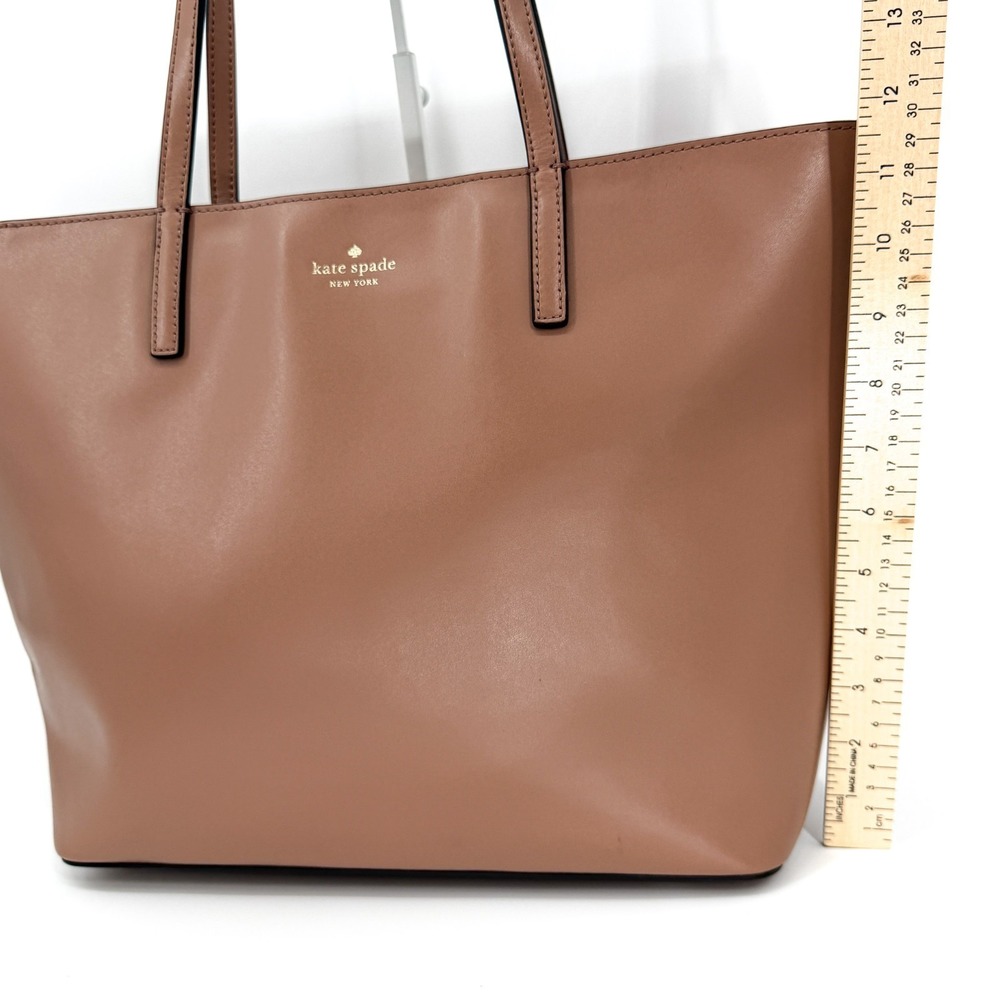 Kate Spade Kelsey Large Tote Bag Tan Beige Color - Beautiful Preloved Condition - Picture 7 of 16